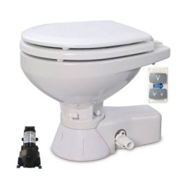 Toaleta elektryczna Jabsco Quiet Flush Compact - 12 V + pompa
