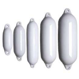 Odbijacz z dwoma otworami biały 22x72cm z liną