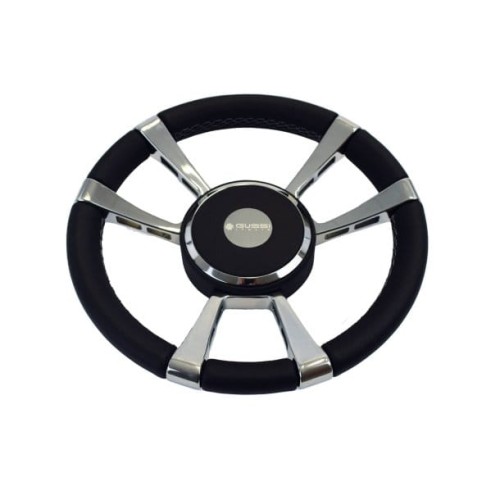 Kierownica 012 Stal nierdzewna i skóra ∅ 350 mm