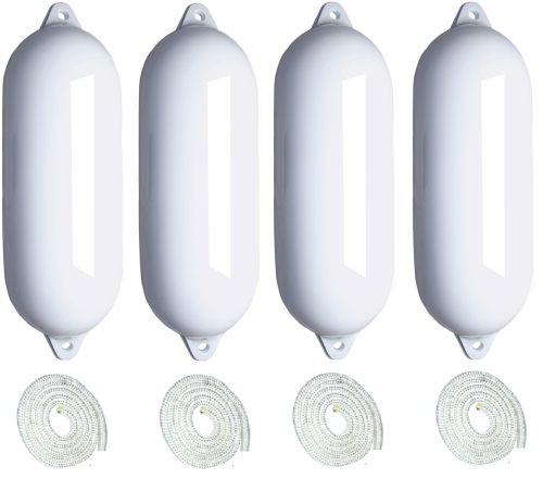 Zestaw 4 białych odbijaczy Majoni