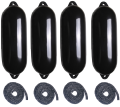 Zestaw 4 czarnych odbijaczy Majoni