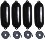 Zestaw 4 czarnych odbijaczy Majoni