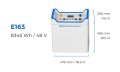 Akumulator ePropulsion E163 - 8345 Wh / 48 V - wymiary