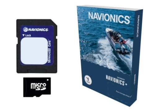 Mapy Navionics+ Large obszary EMEA na kartach mSD