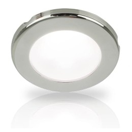 958 110-021Lampa EuroLED 75, biała z obręczą nierdz. stal, 12V