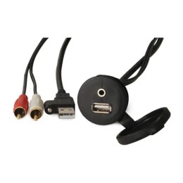 Złącze USB/AUX 3,5 mm do montażu na pulpicie Fusion