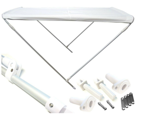 Daszek Sprenger Sunworld Bimini - 2-żebrowy biały