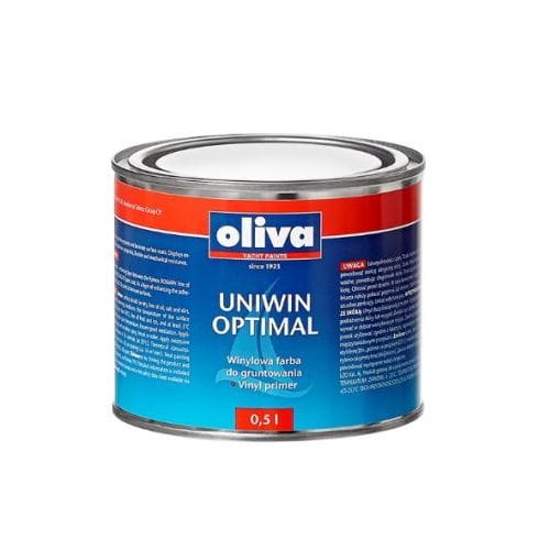 Farba podkładowa winylowa antykorozyjna Oliva Uniwin OPTIMAL - szara (0,5 l)