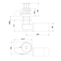 Winda kotwiczna pionowa Smart 700 W - 12 V ∅ 8 mm