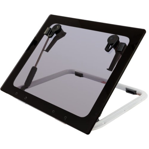 Luk jachtowy Lewmar Flush Profile 54 G2 - 462x577 mm, szara szyba