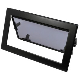 Okno jachtowe Lewmar Flush Mitre 5 otwierane - czarna rama, szara szyba