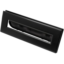 Okno jachtowe Lewmar Flush Mitre otwierane - 115x322 mm, czarna rama, szara szyba