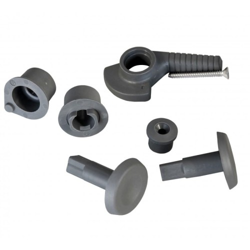 Klamka do luków Lewmar RH - krótka, kolor szary (00-20)