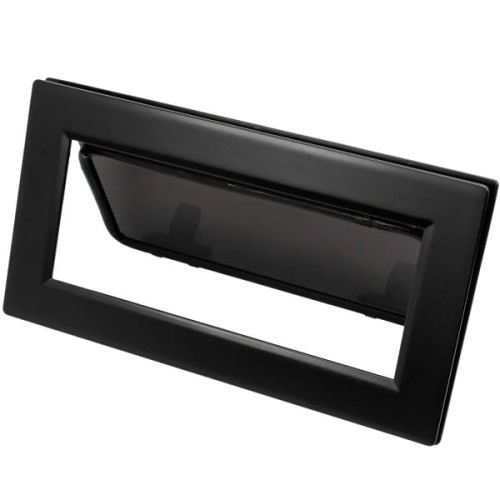 Okno jachtowe Lewmar Flush Mitre 1 otwierane - czarna rama, ciemnoszara szyba