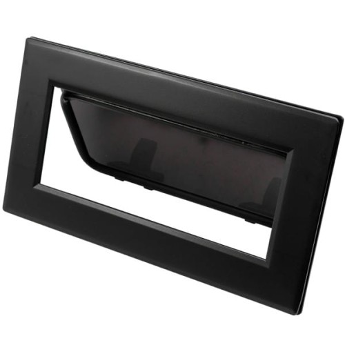 Okno jachtowe Lewmar Flush Mitre 0 otwierane - czarna rama, ciemnoszara szyba