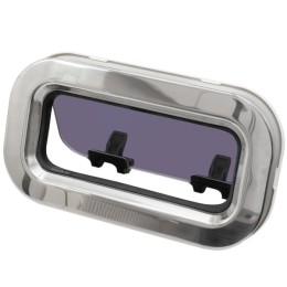 Okno jachtowe Lewmar SS0 otwierane - 176x323 mm, stalowe, biała ramka