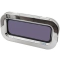 Okno jachtowe Lewmar SS1 nieotwierane - 191x367 mm, stalowe, biała ramka