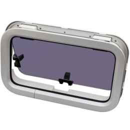 Okno jachtowe Lewmar ST5 otwierane - 264x449 mm, srebrne, biała ramka