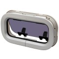 Okno jachtowe Lewmar ST0 otwierane - 176x323 mm, srebrne, biała ramka