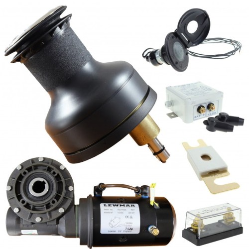 Kabestan elektryczny Lewmar EVO 12 V 65 AEST - komplet czarny