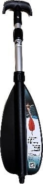 Teleskopowe wiosło z funkcją pompki (czarne)