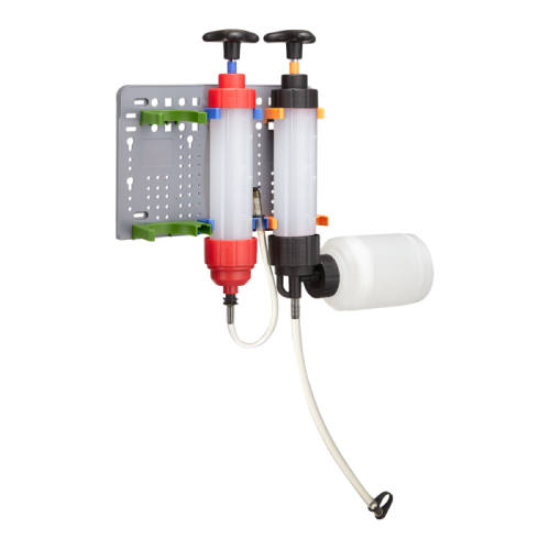 Zestaw 2 strzykawek + perforowana tablica Olbox