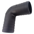 Złącze kątowe węża 38 mm 90° - czarne