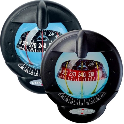 Kompas Plastimo Contest 101 do pochyłej grodzi (czarna obudowa)