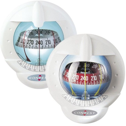 Kompas Plastimo Contest 101 do pochyłej grodzi (biała obudowa)