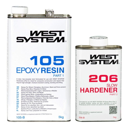 Żywica i utwardzacze West System B-pack 105+206 (6 kg)