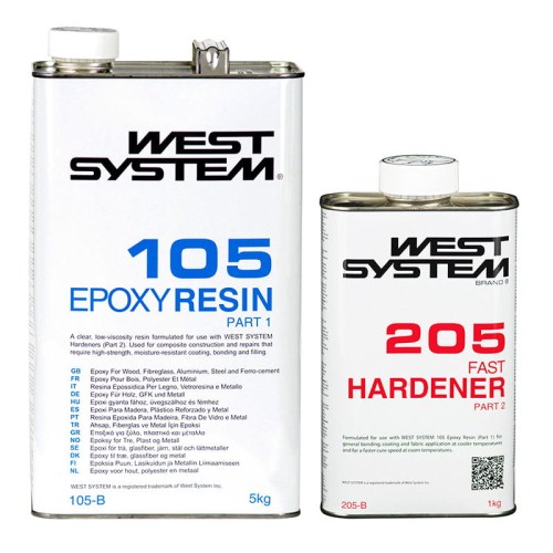 Żywica i utwardzacze West System B-pack 105+205 (6 kg)