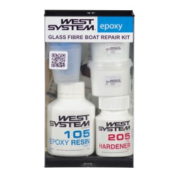 Zestaw naprawczy żywica epoksydowa 105 + Utwardzacz 205 + Akcesoria West System Glass Fibre Repair Kit (0,3 kg)