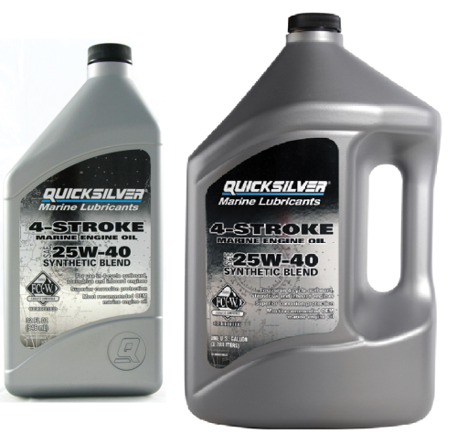 Olej syntetyczny do silników 4-suwowych Quicksilver 25W-40