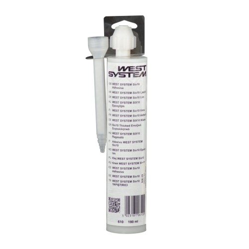 Klej epoksydowy dwuskładnikowy w tubie West System Six10 Thickened Epoxy Adhesive (0,19 l)