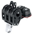 Blok Harken Carbo AirBlock potrójny / zacisk / dolny wspornik