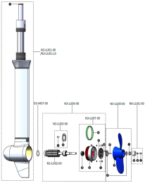 Części zamienne do wału ePropulsion Navy 3.0 Evo
