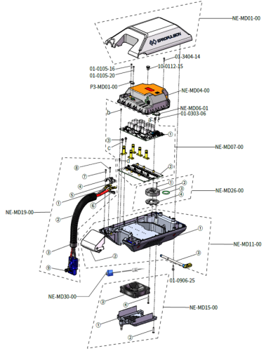 Części zamienne ePropulsion Navy 3.0 Evo Top Case