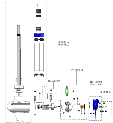 Części zamienne do wału ePropulsion Navy 6.0 Evo