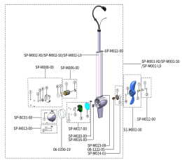 Części zamienne do wału ePropulsion Spirit 1.0 Plus