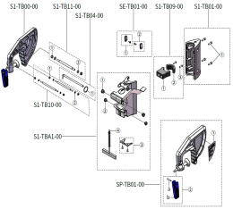 Części zamienne do wspornika ePropulsion Spirit 1.0 Plus