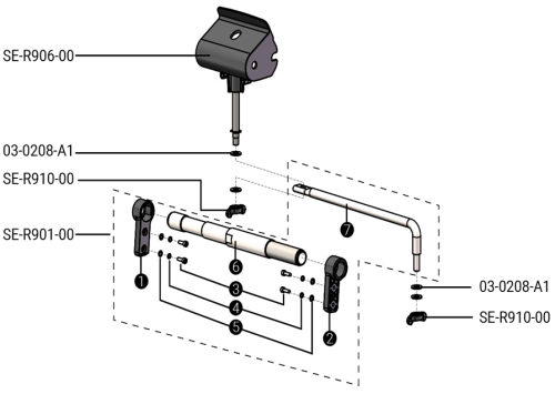 Części zamienne do zdalnego zestawu ePropulsion Spirit 1.0 Evo