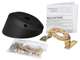 Zestaw montażowy Uflex 20° do głowicy sterującej - czarny