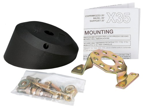 Zestaw montażowy Uflex 20° do głowicy sterującej - czarny