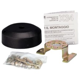 Zestaw montażowy Uflex 90° do głowicy sterującej - czarny