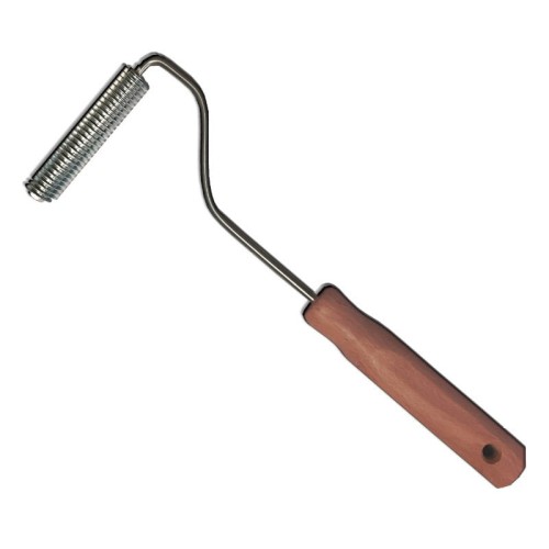 Wałek szkutniczy do odpowietrzania CSV z drewnianą rączką (80 × 15 mm)