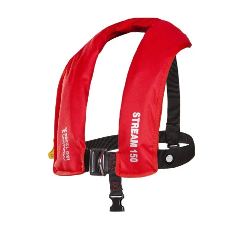 Kamizelka pneumatyczna Mullion Stream 150N ISO12402 3MVH – czerwona