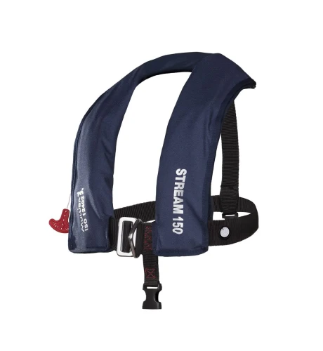 Kamizelka pneumatyczna Mullion Stream 150N ISO12402 3MVH – granatowa