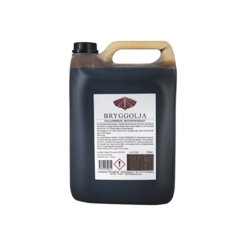 Olej do drewna z dodatkiem smoły drzewnej Claessons Trätjära Bryggolja 25/75 (5 l)