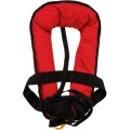 Kamizelka ratunkowa automatyczna Lalizas Sigma 170N, uprząż D-ring i pas krokowy - czerwona