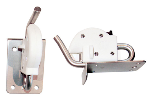 Wymienny karabińczyk Ceredi do montażu poziomego